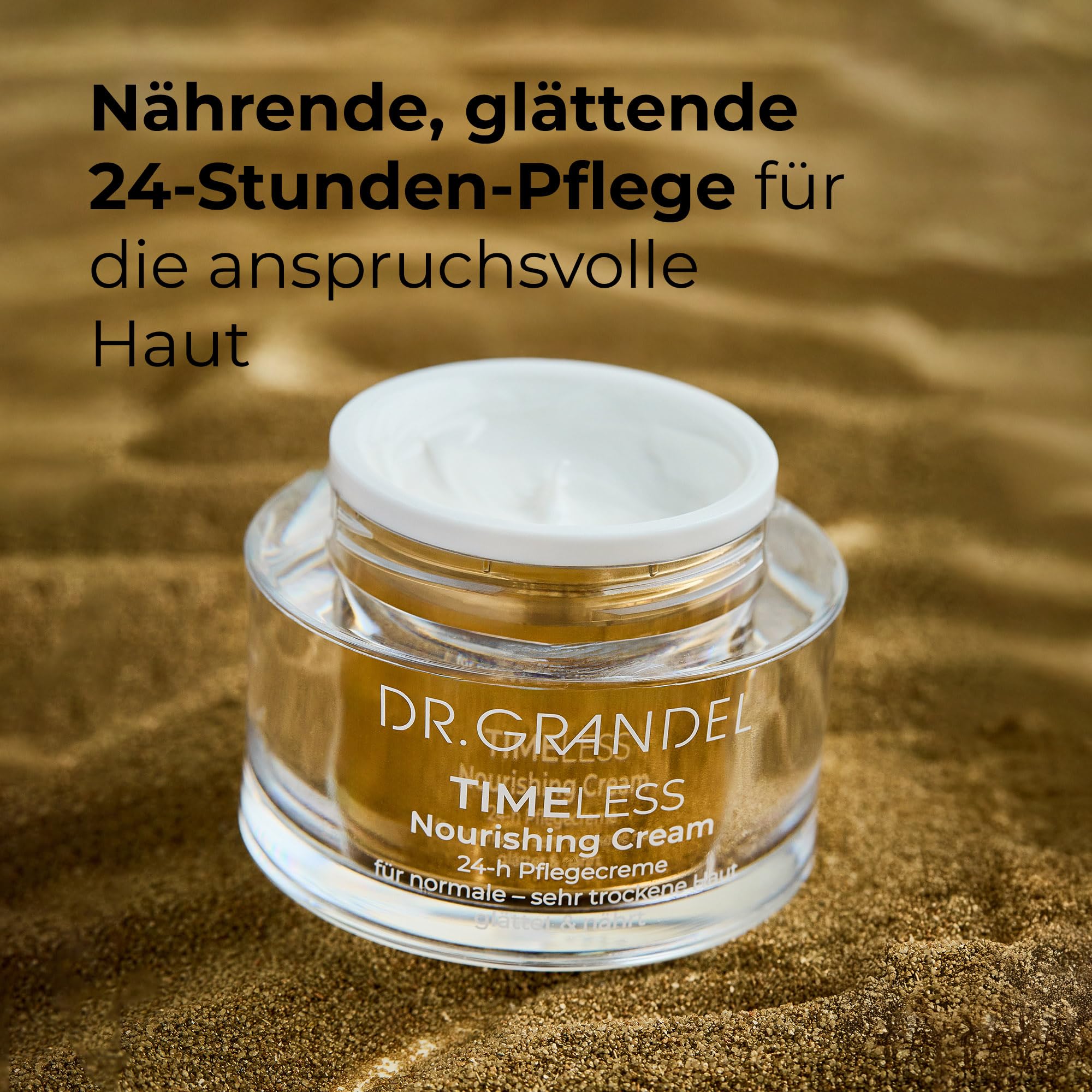DR. GRANDEL TIMELESS Nourishing Cream 24-Stunden-Gesichtscreme 50 ml | Anti-Aging Pflege für Gesicht, Hals & Dekolleté, glättet & nährt, reichhaltige Textur, normale bis sehr trockene Haut