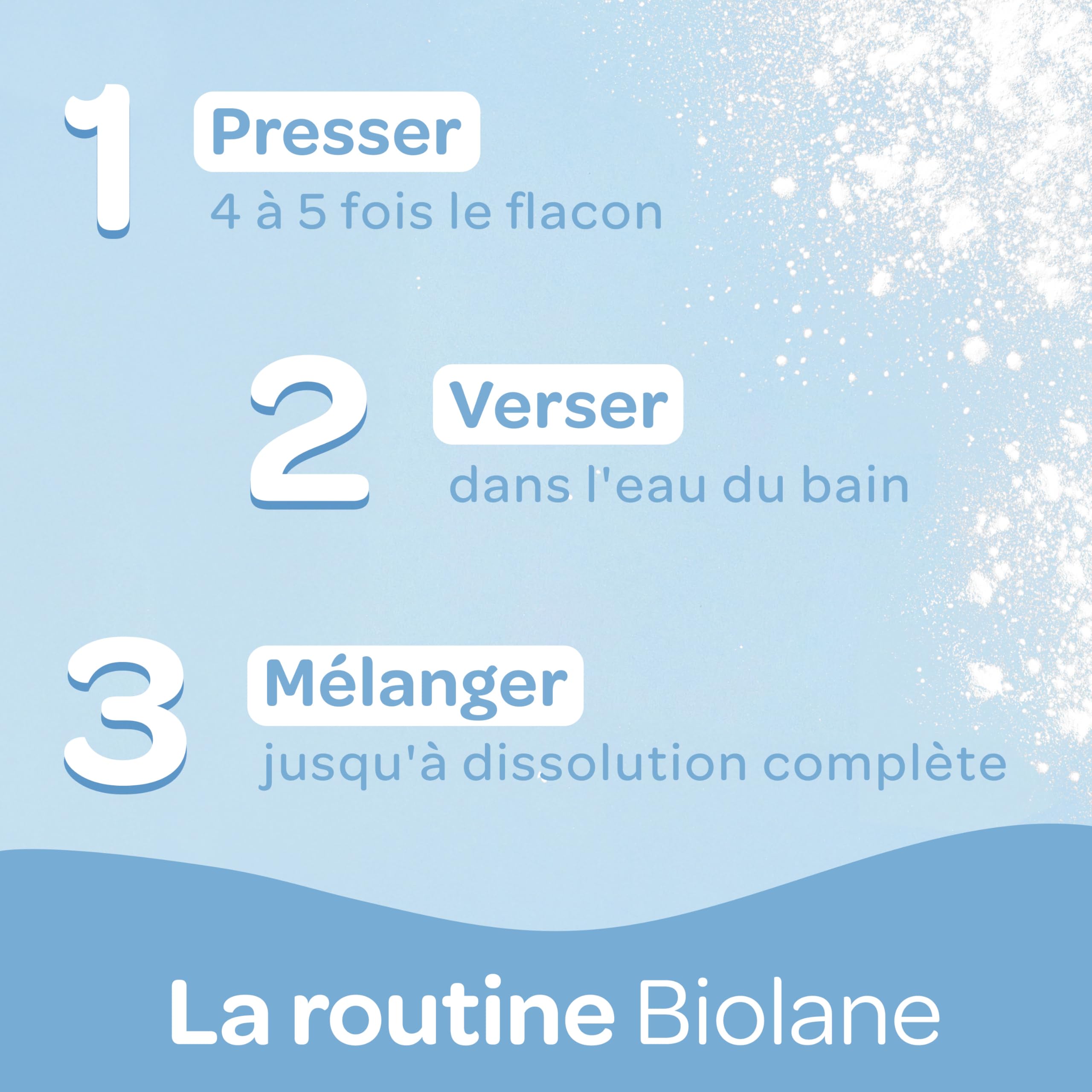 BIOLANE - Poudre de bain adoucissante - Bain bebe - Protège et Apaise - 100% d'Origine Naturelle - 75g - Dès la naissance - Fabriqué en France