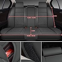Vista 202 de GXT Bench Seat Cover, Premium Faux Leather Bench Seat Covers for Trucks - Universal Fit for Most Sedans SUV Pick-up Truck, Durable for Long Lasting