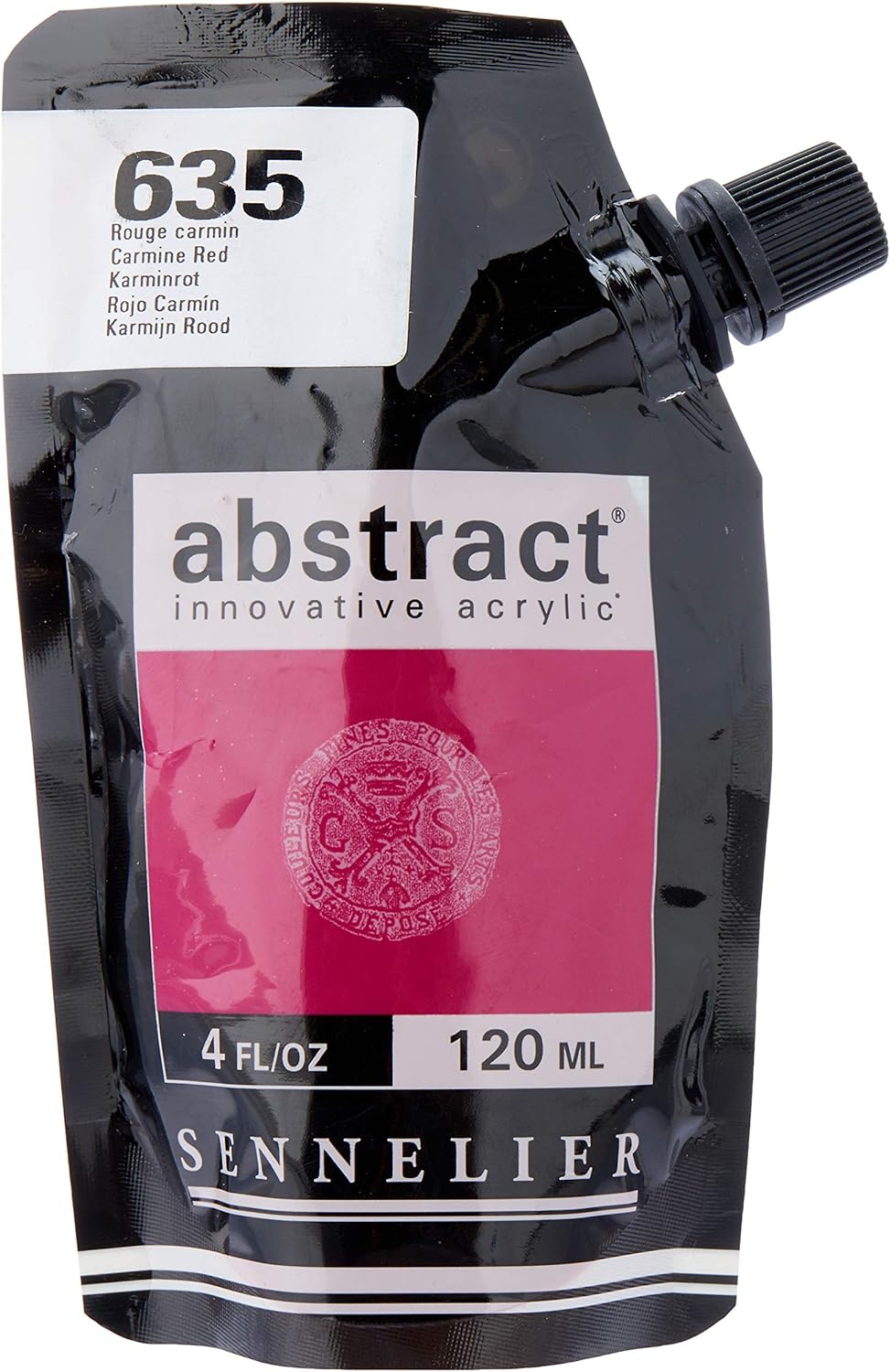 SENNELIER Abstract Innovative Heavy Body Acrylic Paint, 500ml Pouch, Titanium White