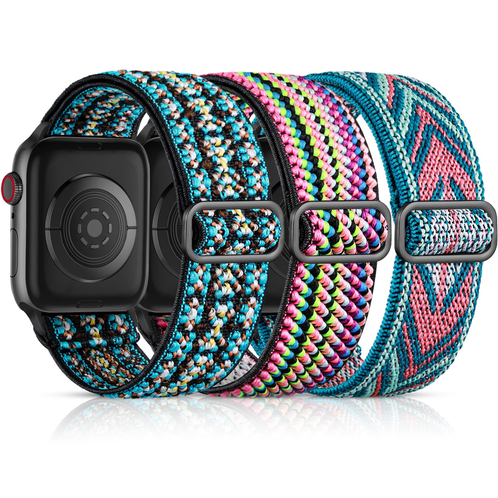 Maledan Braided Stretchy Solo Loop Compatible with Apple Watch Strap 44mm 45mm 40mm 38mm 41mm 42mm 49mm Men Women, Soft Nylon Elastic Wristbands for iWatch Strap Ultra 2 SE Series 9 8 7 6 5 4 3 2 1 (B0D2KFJ6XJ) Amazon Price History, Amazon Price Tracker