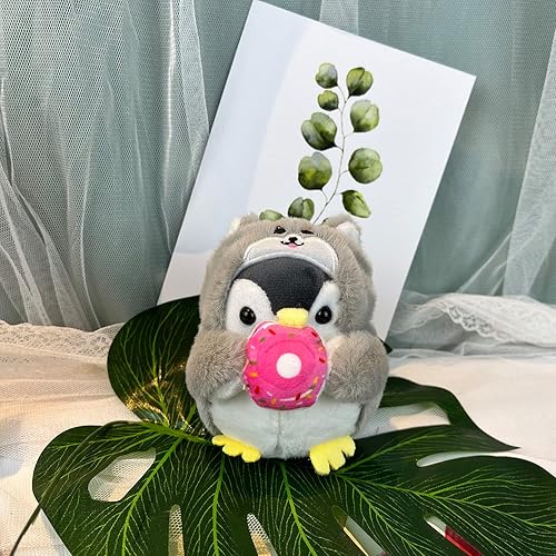 Miniatura 7 de Vitaniya Llaveros de peluche panda kawaii llavero pequeños animales de peluche pingüino panda bonitos llaveros para mochilas animales kawaii G