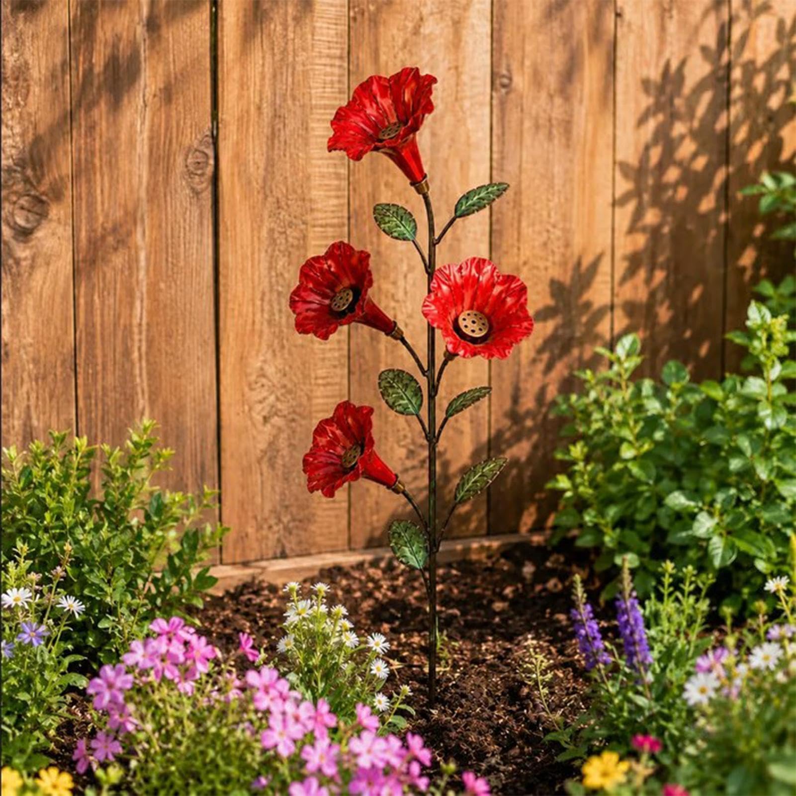 Alimentatore per Colibrì da Giardino a Paletto Decorazione Da Cortile Per