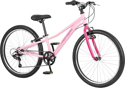 Miniatura 2 de Retrospec Dart 20 & 24 Inch Kids Bike - 7-Speed Hybrid Bicycle for Ages 6-11 with 29in All-Season Tires & Shock Absorption - Adjustable Height Youth