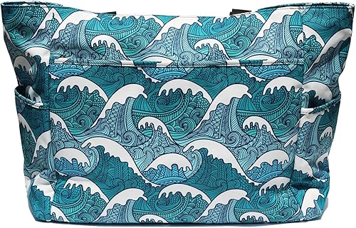 Miniatura 4 de ESVAN Bolsa de playa plegable grande para mujer con compartimento seco y húmedo, impermeable, a prueba de arena, para viajes, gimnasio, picnic