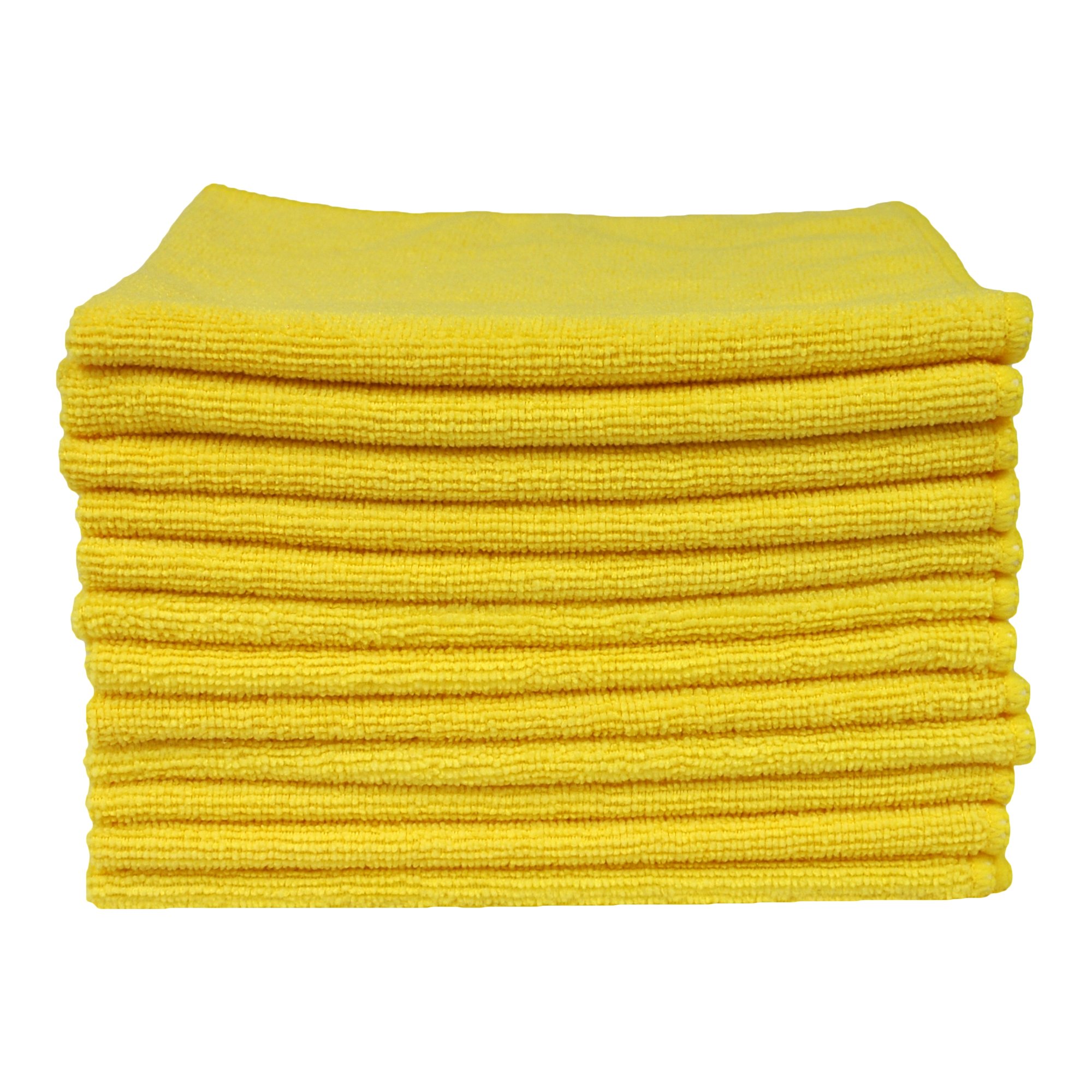 Toallas de Limpieza de 12 Unidades de Microfibra Eurow Utilidad 16 x 16 en 240 g/m² de Tejido de Rizo