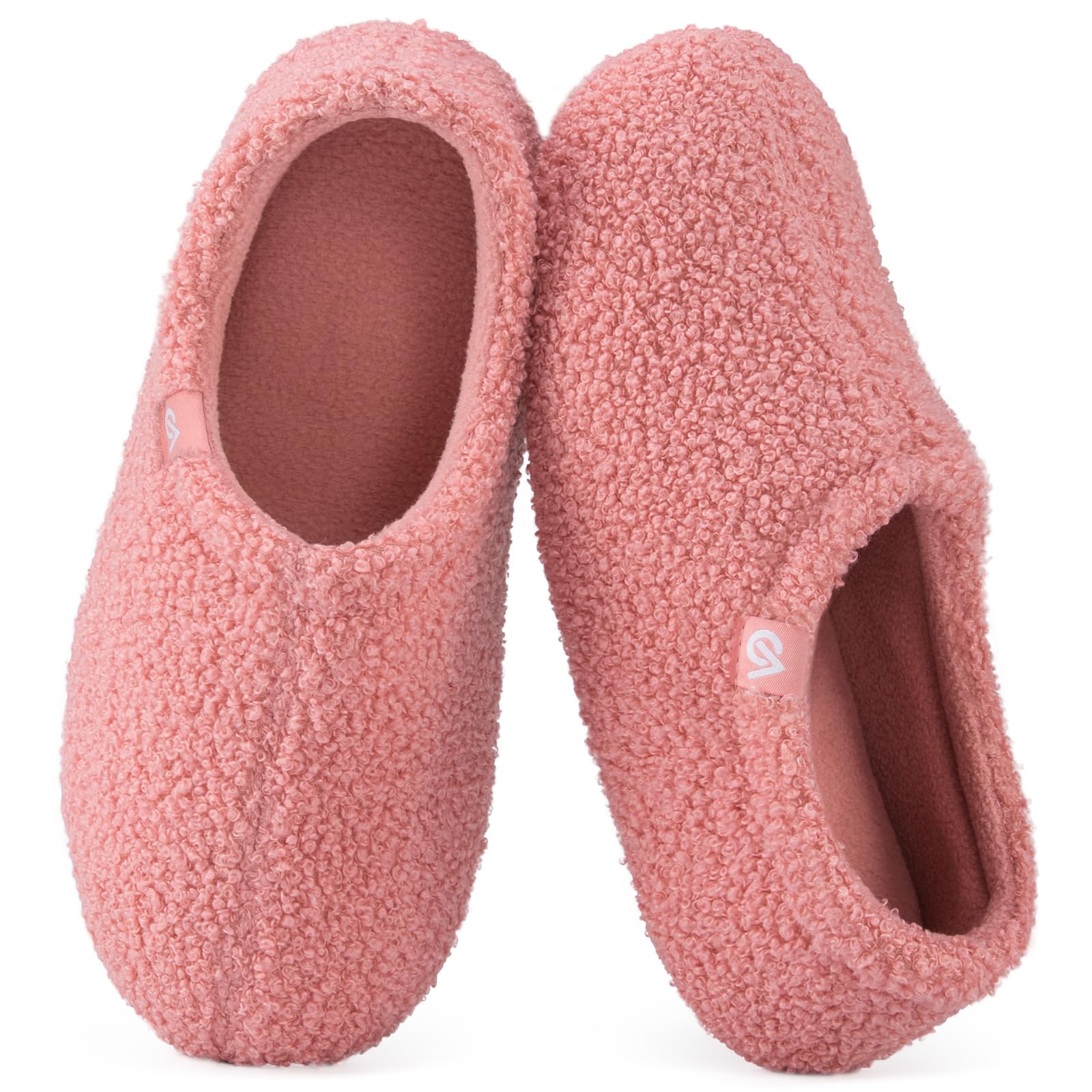 Women's Fuzzy Slippers Warm Comfy Memory Foam Non-slip House Shoes