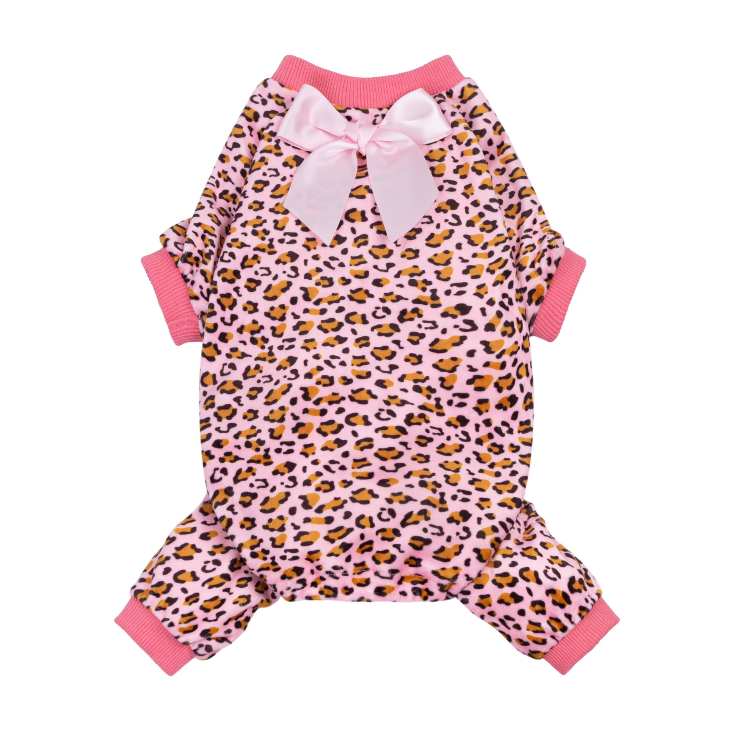Mono de terciopelo para perro pequeño y mediano con diseño animal print