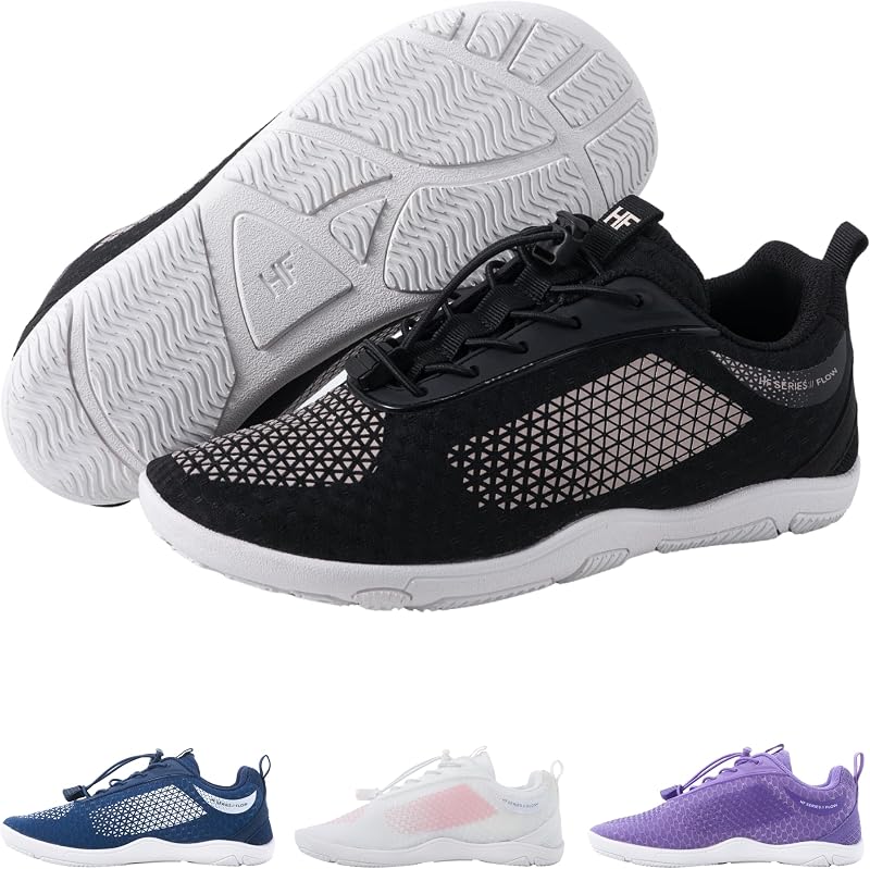 Calzado de senderismo HF Flow Minimalist Barefoot Shoes Mujer Hombre, Puntera ancha