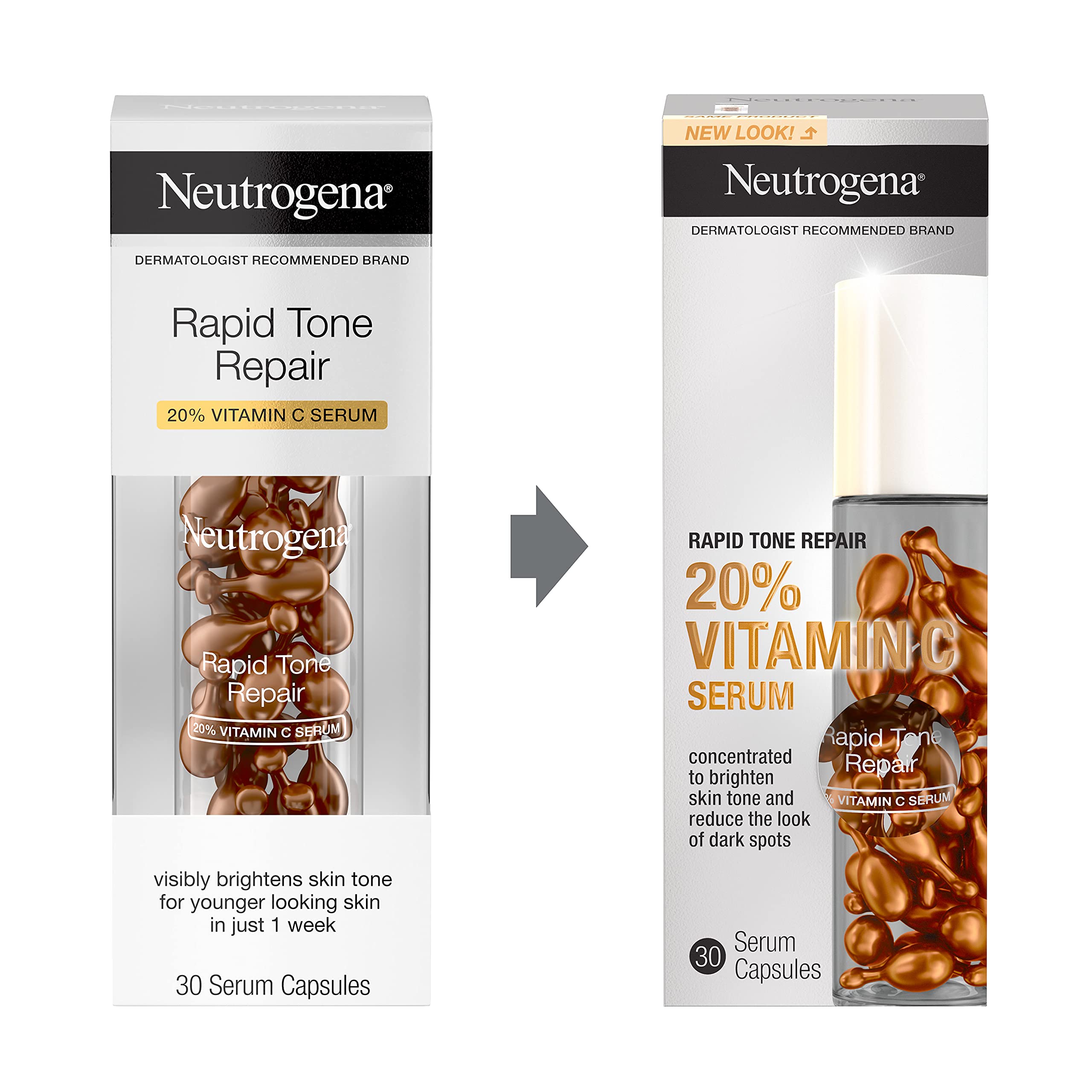 Neutrogena Rapid Tone Repair 20 Vitamin C Brightening Serum Capsules