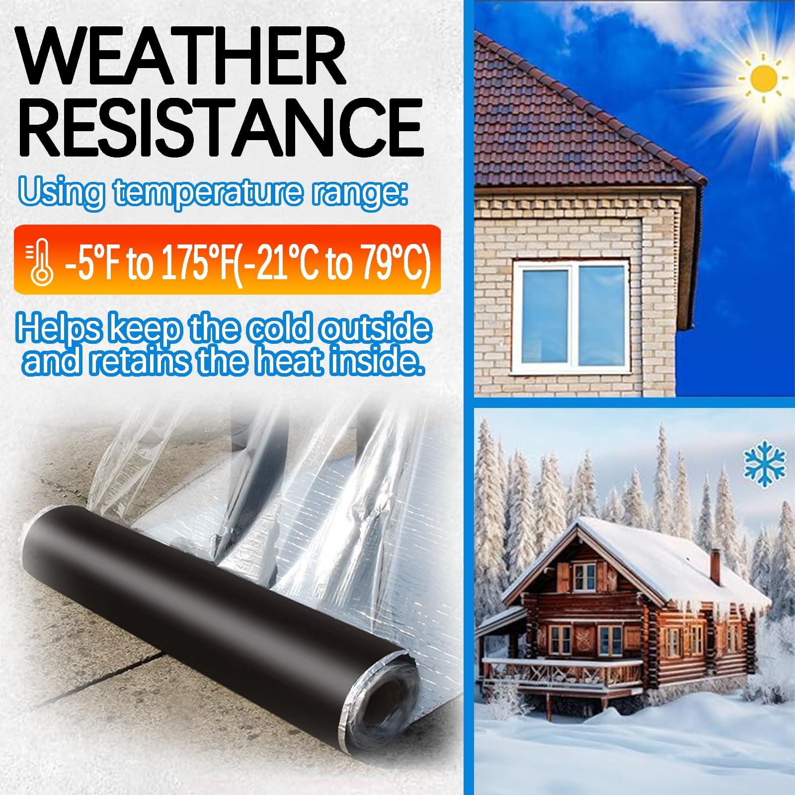 Cinta reparadora para tejas de asfalto Fieltro autoadhesivo paras techos de cobertizos Rollo protector impermeable para techos des 1,5 mm des grosor Cinta dees aluminio,30×1000cm