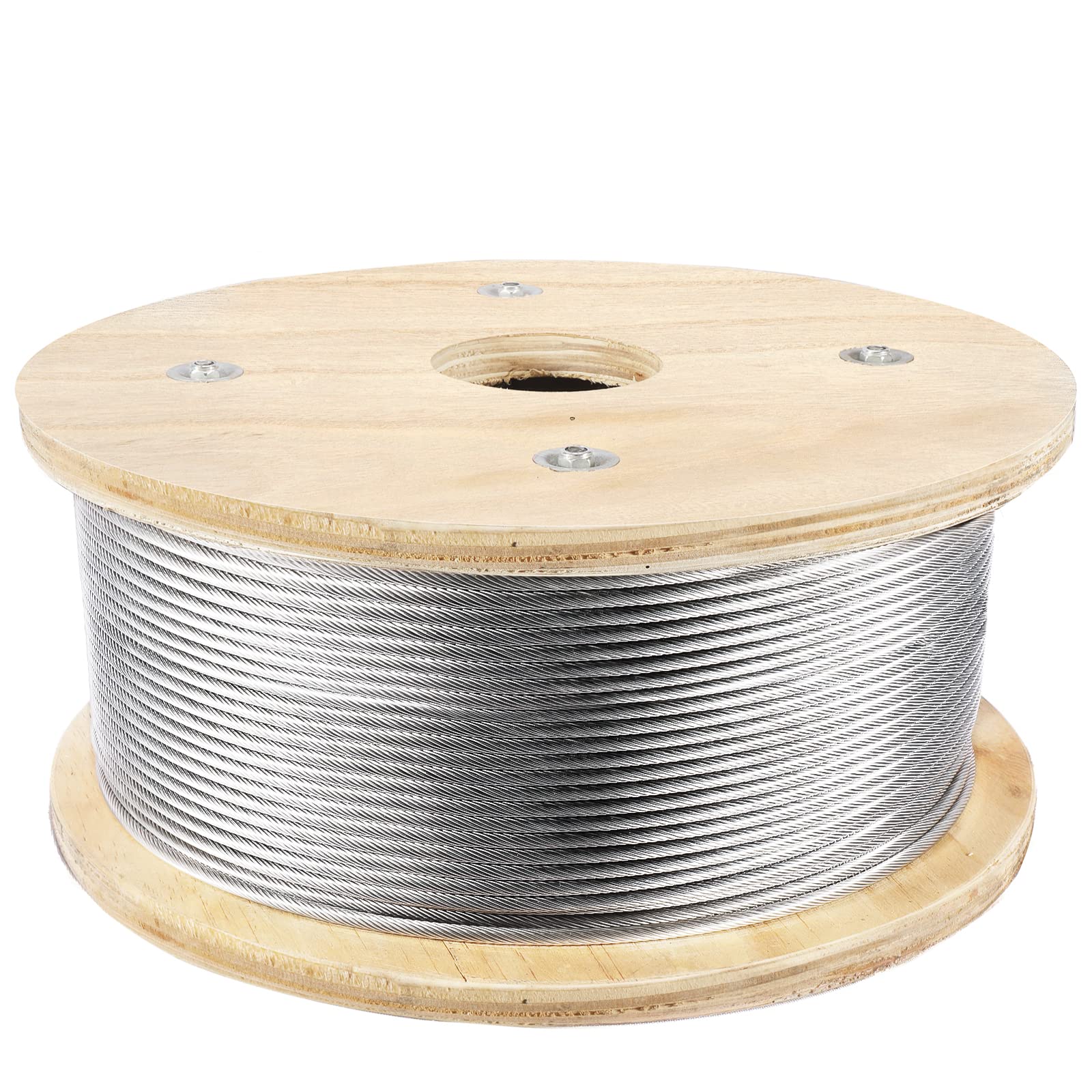 BestEquip 3/16 Stainless Steel Cable 500FT, T316 Marine Grade Wire Rope ...
