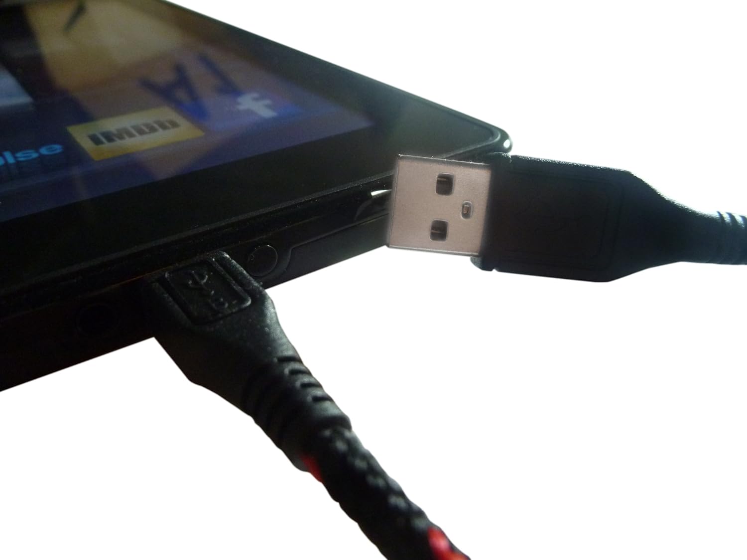 Cloth Jacketed / Ruggedized USB 2.0 A Male to Micro B Cable (6FT - Lifetime Warranty)