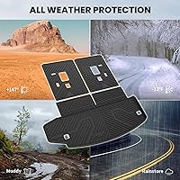 Vista 4 de LASFIT Alfombra de maletero en elastómero termoplástico para camioneta para todo tipo de clima, forro de carga, ajuste personalizado, negro