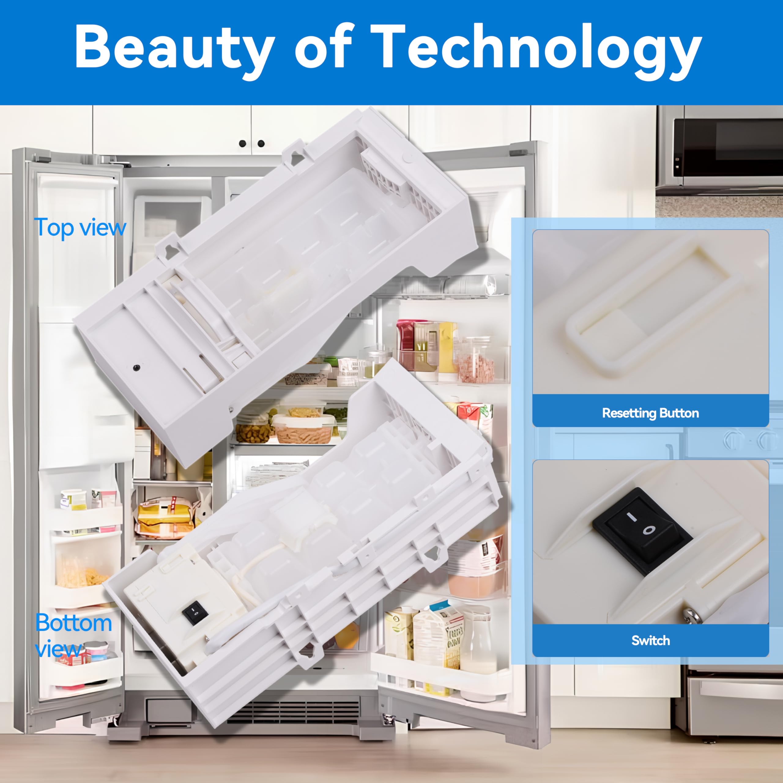 W11284458 W11088559 Zespół kostkarki do lodówki do Whirlpool