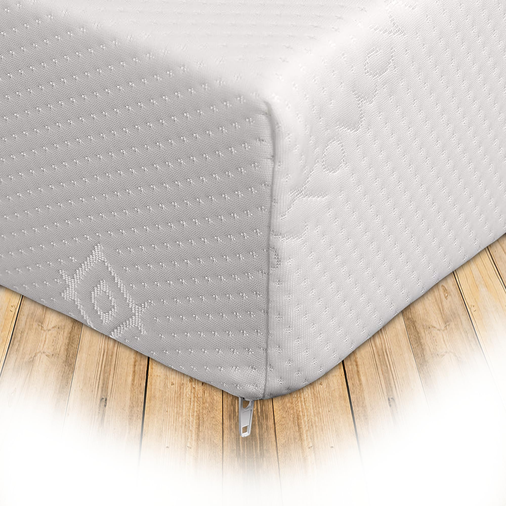 Starlight Beds Double Mattress - 4ft6 Memory Foam Mattress, 6-Inch Deep with Removable Cover (135cm x 190cm / 4ft6 x 6ft3)