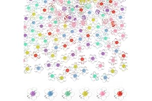 Giantree Pastel Acrylic Flower Spacer Beads for Crafting