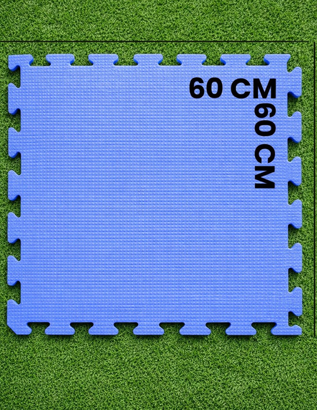 JARDIN202 - Suelo Protector para Piscina Desmontable | Estera Puzzle de Goma EVA Antideslizante | Protector Impermeable SPA y Jacuzzi | Azul | 20 Uds | 7,20 m² (Azul) — view 6