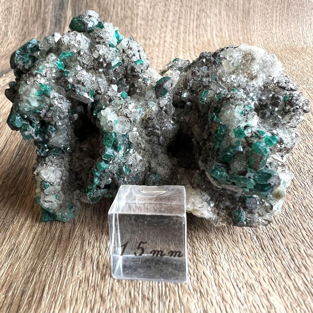 Amazon.co.jp: サービス ダイオプテーズ 水晶 共生 鉱物 標本