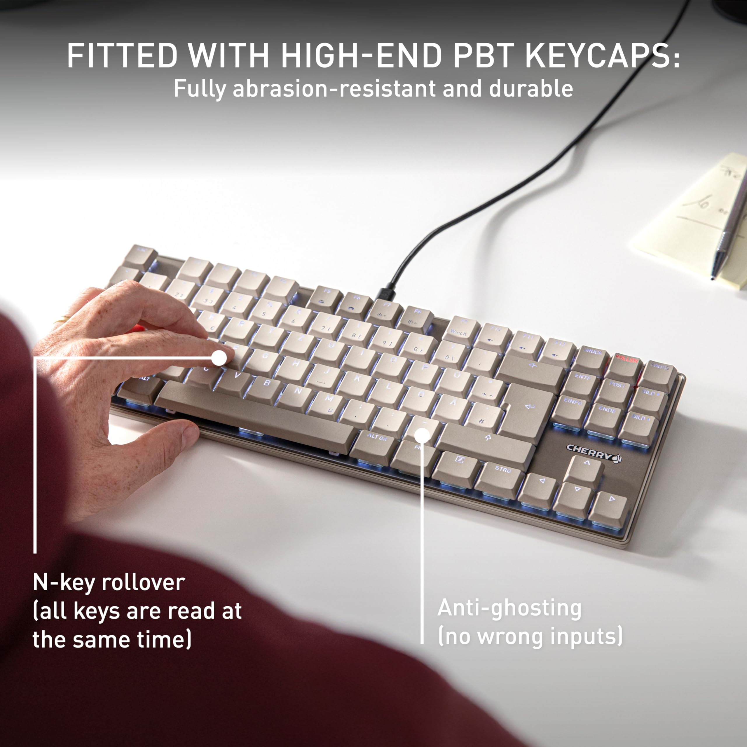 Amazon.com: Cherry KC 500 MX LP TKL, Tenkeyless Mechanical Low