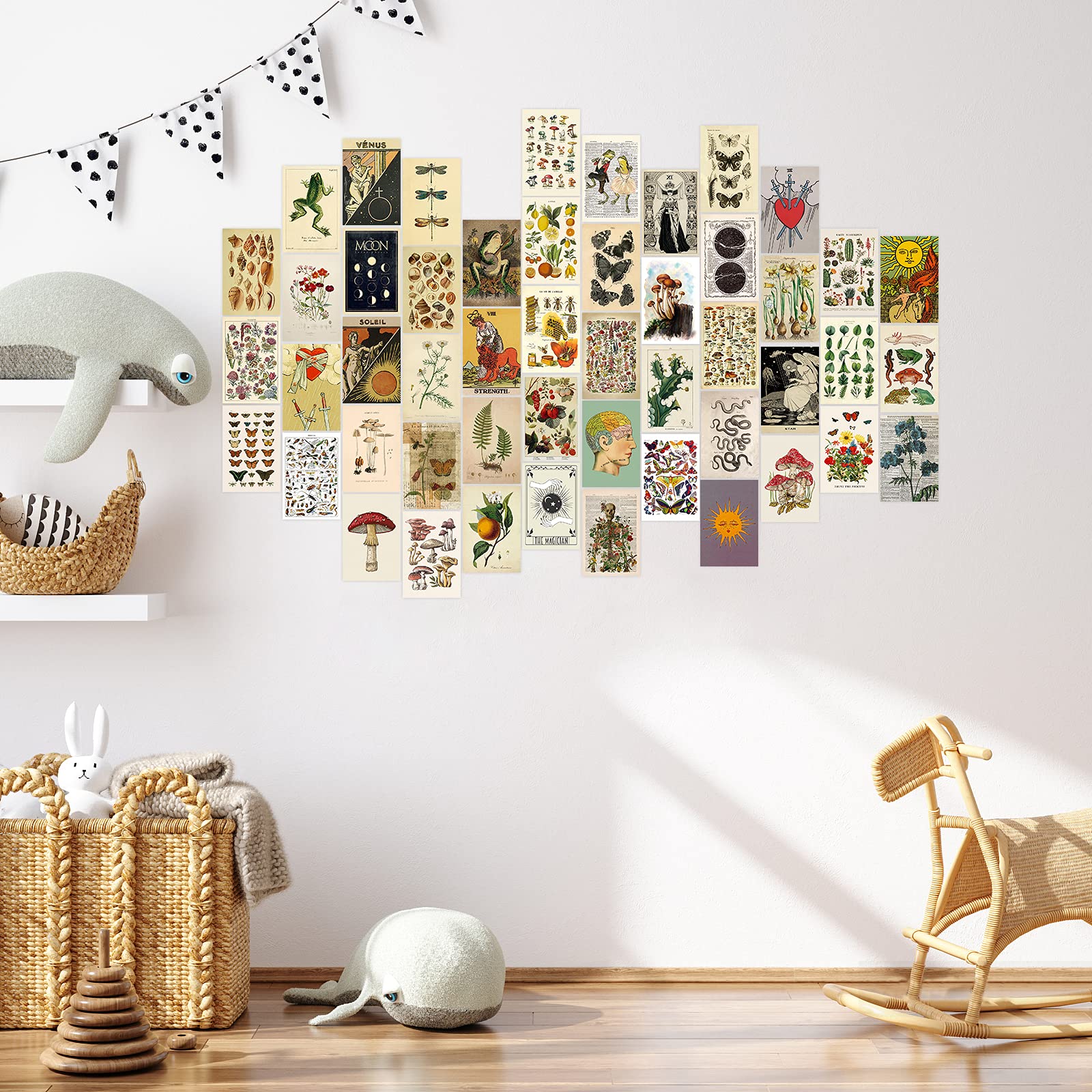 Wall Collage Kit Aesthetic Room Decor, Tarot Posters for Room Aesthetic, 50PCS 4x6 Inch Room ...