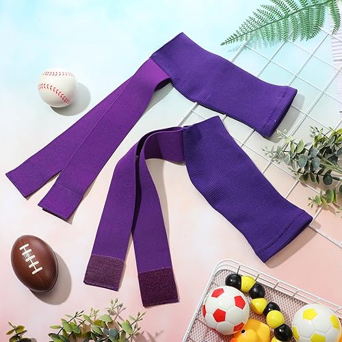 Vista 24 de Tarpop 1 par de tobilleras de compresión para niños, tobilleras de compresión ajustables, soporte elástico para niños y niñas, deportes, correr