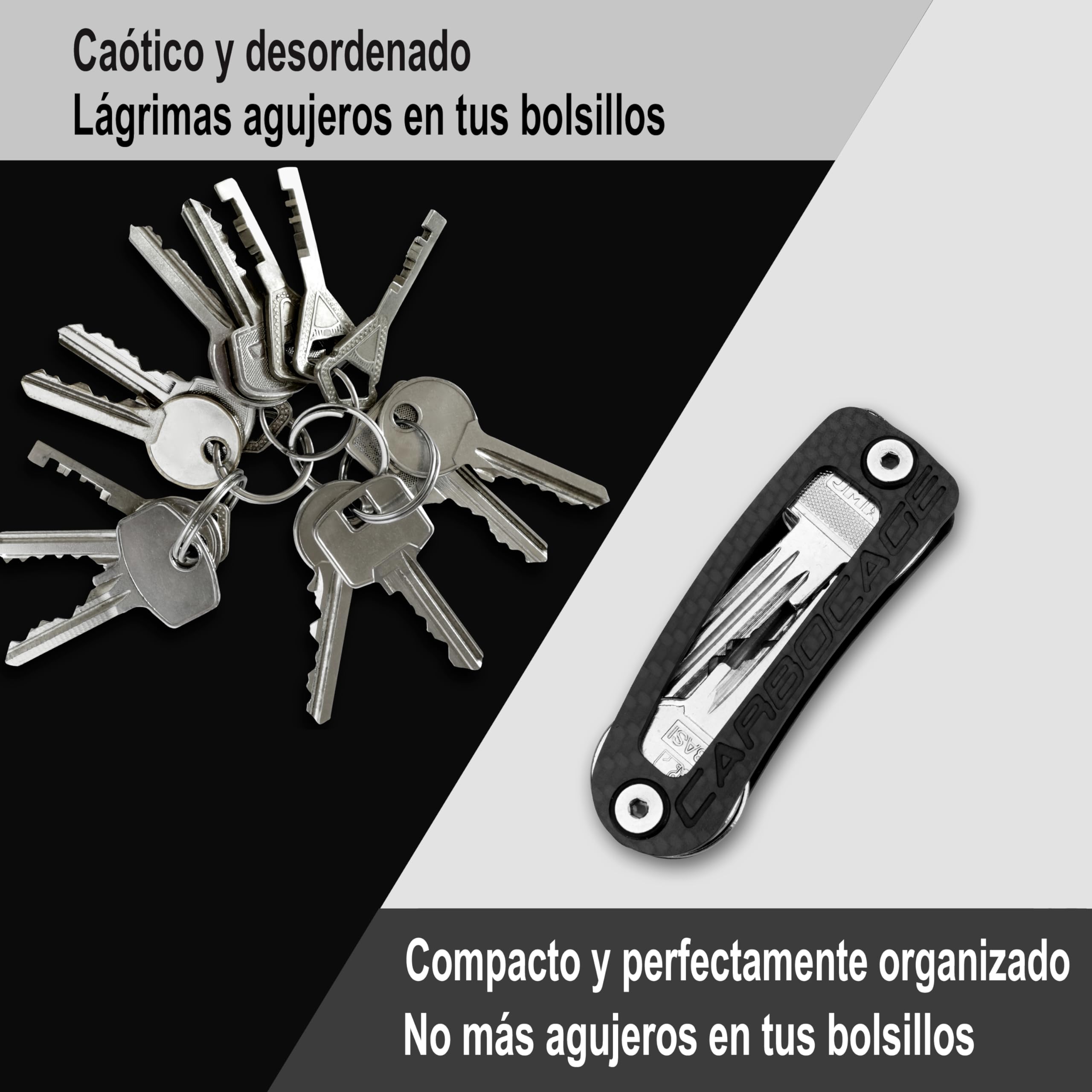 KEYCAGE - Llavero - hasta 14 Llaves - Porta Llaves - organización Ideal de Las Llaves - Organizador de Llaves - Porta Llaves - Made in Germany
