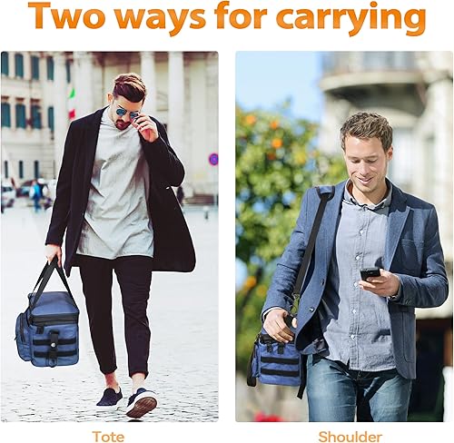 Miniatura 6 de Tirrinia Lonchera aislante expandible  Lonchera de doble cubierta a prueba de fugas para hombres y mujeres  Bolsa enfriadora grande reutilizable