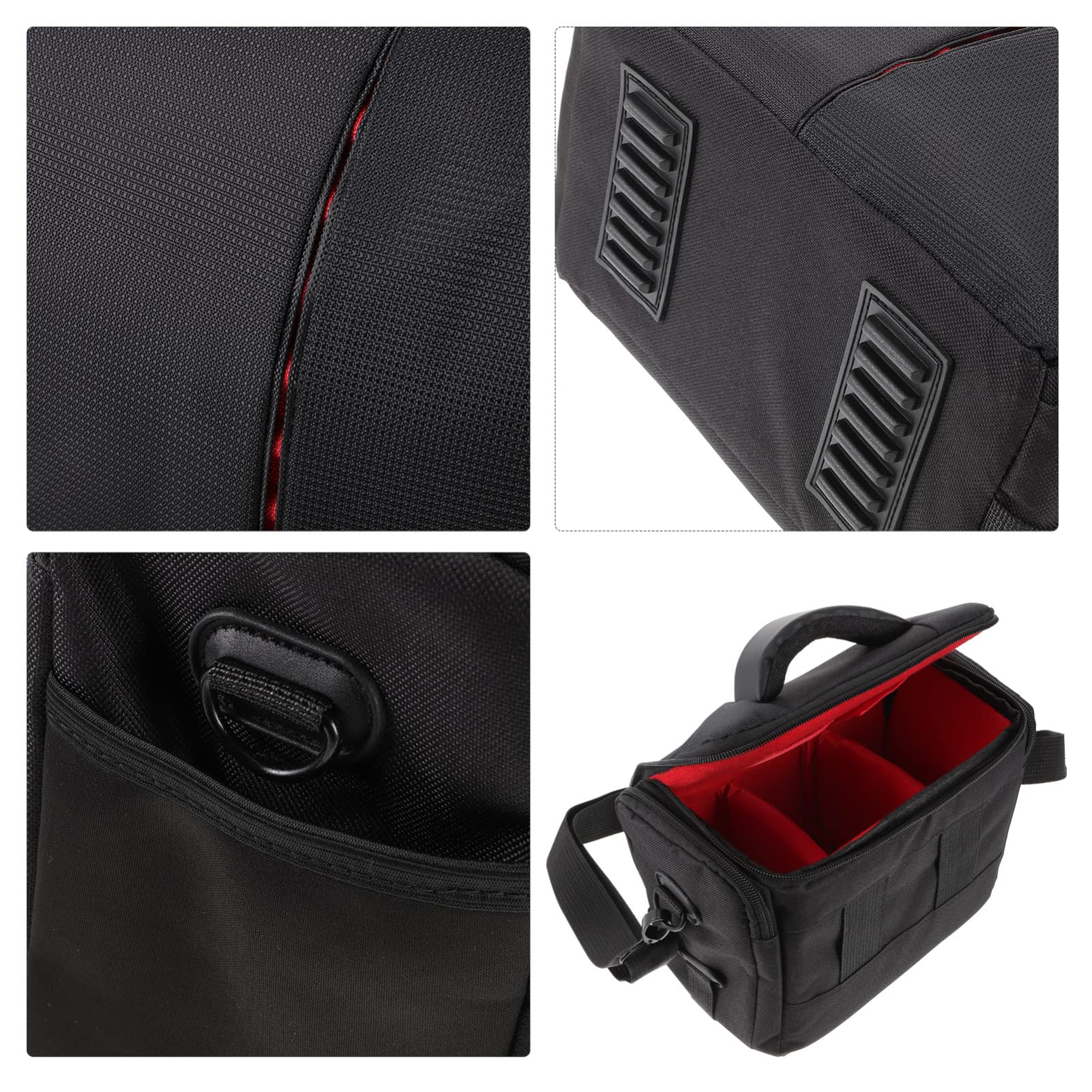 Gadpiparty Borsa Tracolla Regolabile e Copertura Antipioggia in Nylon per Trasporto Sicuro per Macchina Fotografica Reflex