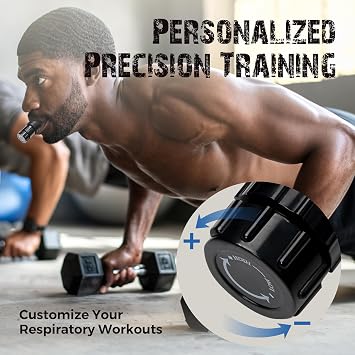Breathing Enhancer | Premium Silicone Trainer | Boost Breathing Efficiency | Adjustable Resistance Levels | Compact, Portable, and Easy to Maintain