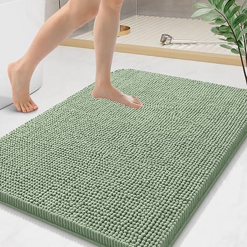 Miniatura 47 de Arotive Alfombras de Baño 30x20, Alfombras de Baño de Chenilla Shaggy Extra Suaves y Absorbentes, Lavables a Máquina con Respaldo de Goma