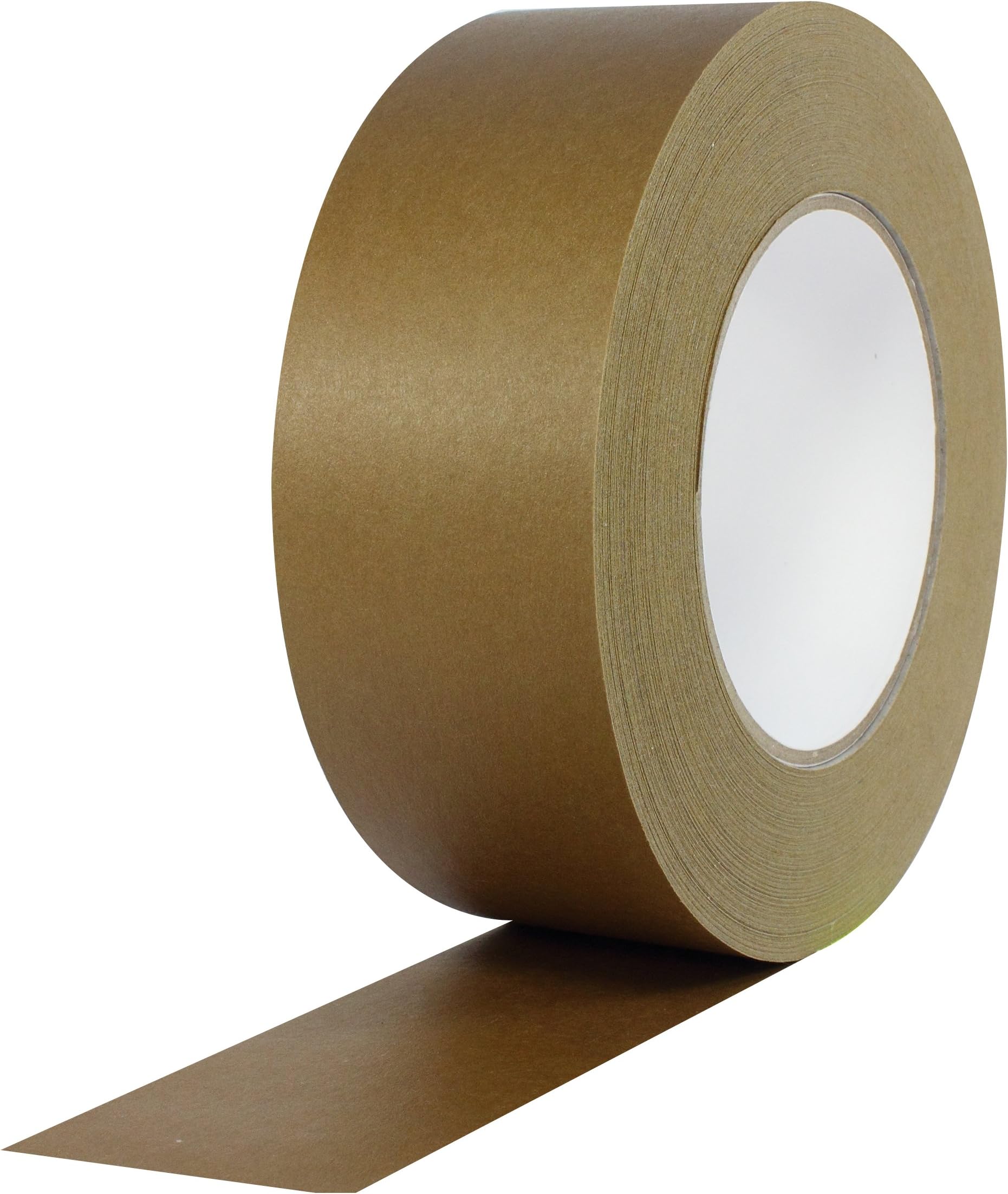 ProTapes Pro 184HD Rubber High Tensile Kraft Flatback Carton Sealing Tape with Paper Backing, 7 mils Thick, 55yds (50m) Length x 2" (48mm) Width, Dark Brown (Pack of 1)