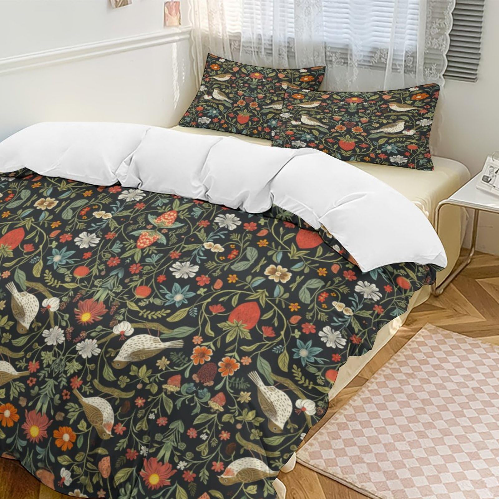 Amazon.com: AAVEUP William Morris Comforter Set, Vintage Rustic