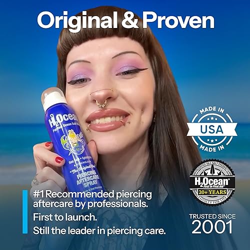 Miniatura 4 de H2Ocean, espray para el cuidado de los piercings, 4 oz