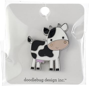 Doodlebug Collectible Enamel Pin, Whats Whats Moo?