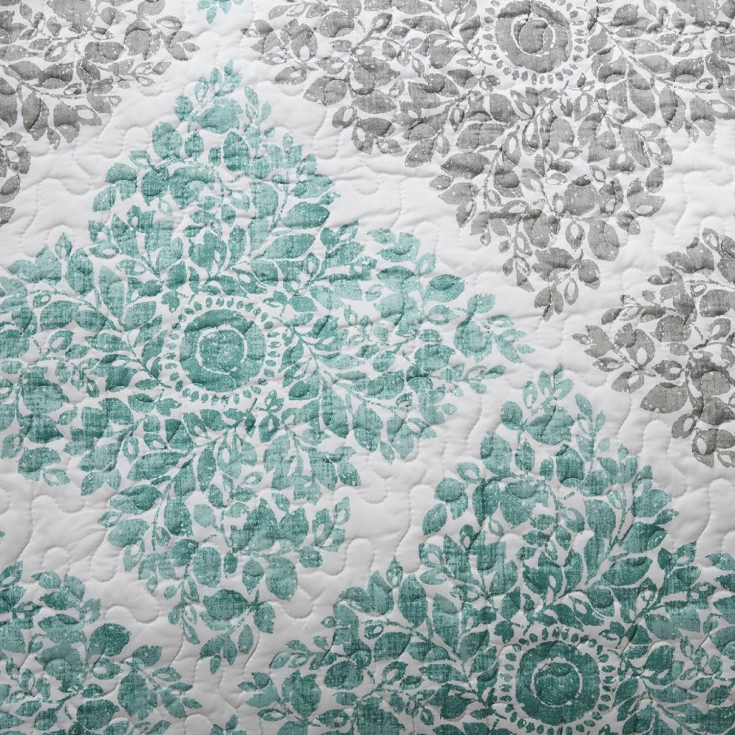6 Piece Reversible Daybed Cover Set Aqua Cotton Fresh, Modern Look Guest Room Decor