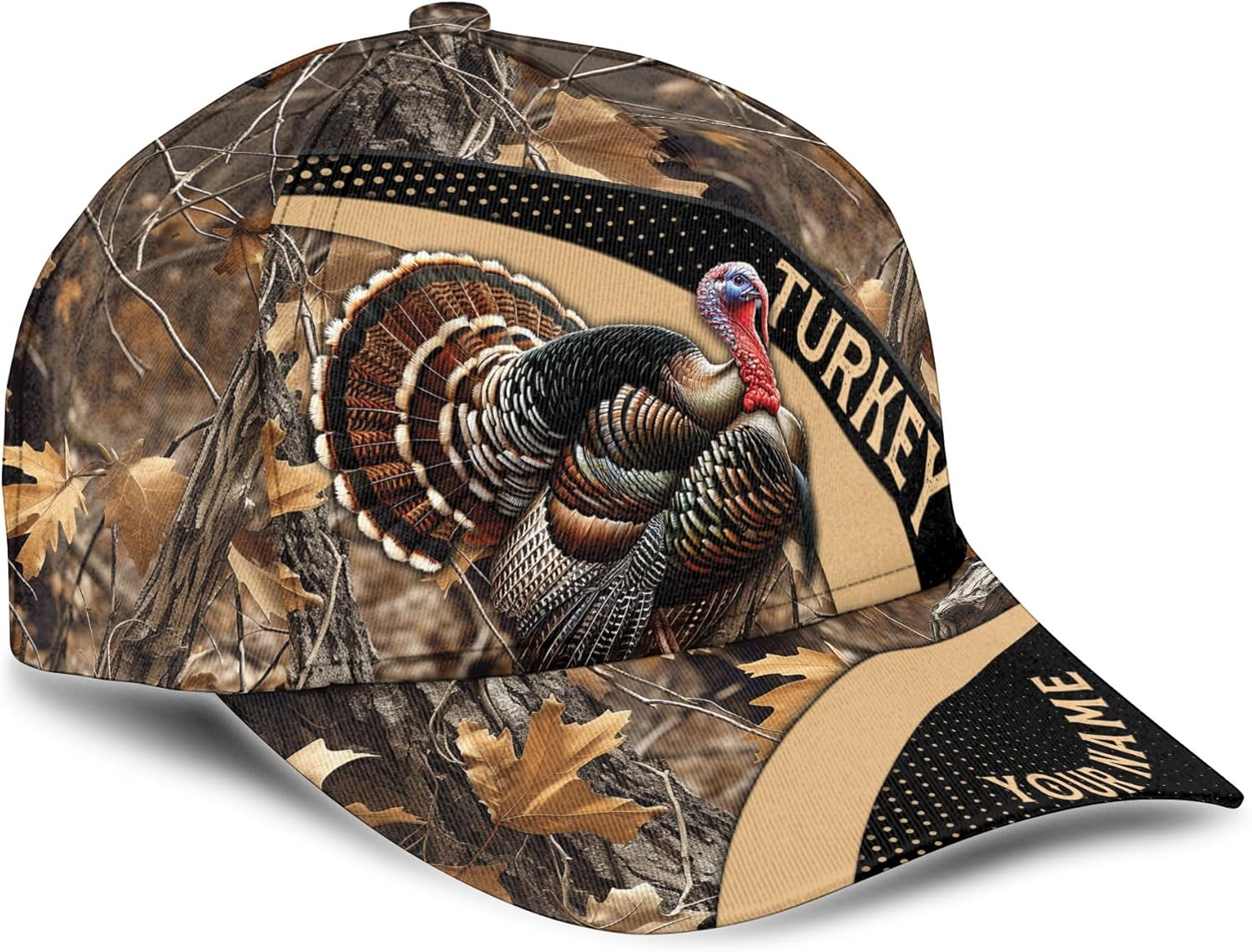 Personalized Baseball Cap, 3D Printed Hunting Cap for Men, Unisex Ball Caps, Camoflauge Gift Caps for Men