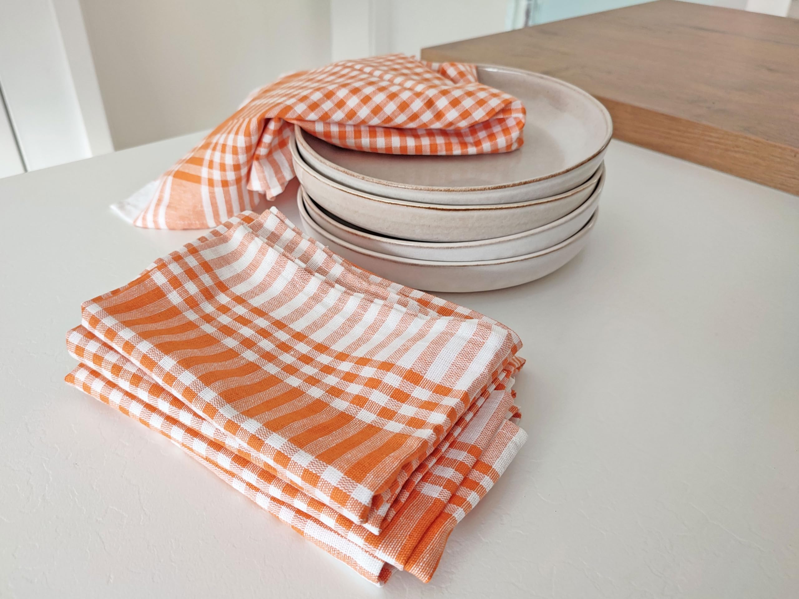 ZOLLNER 5 stuks theedoeken van katoen, 50 x 70 cm, absorberend