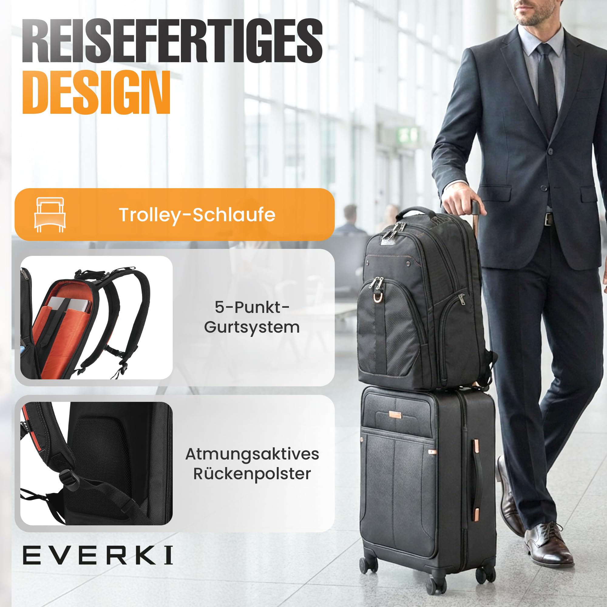 Everki Atlas Business-Laptoprucksack 29 11" – Bild 8