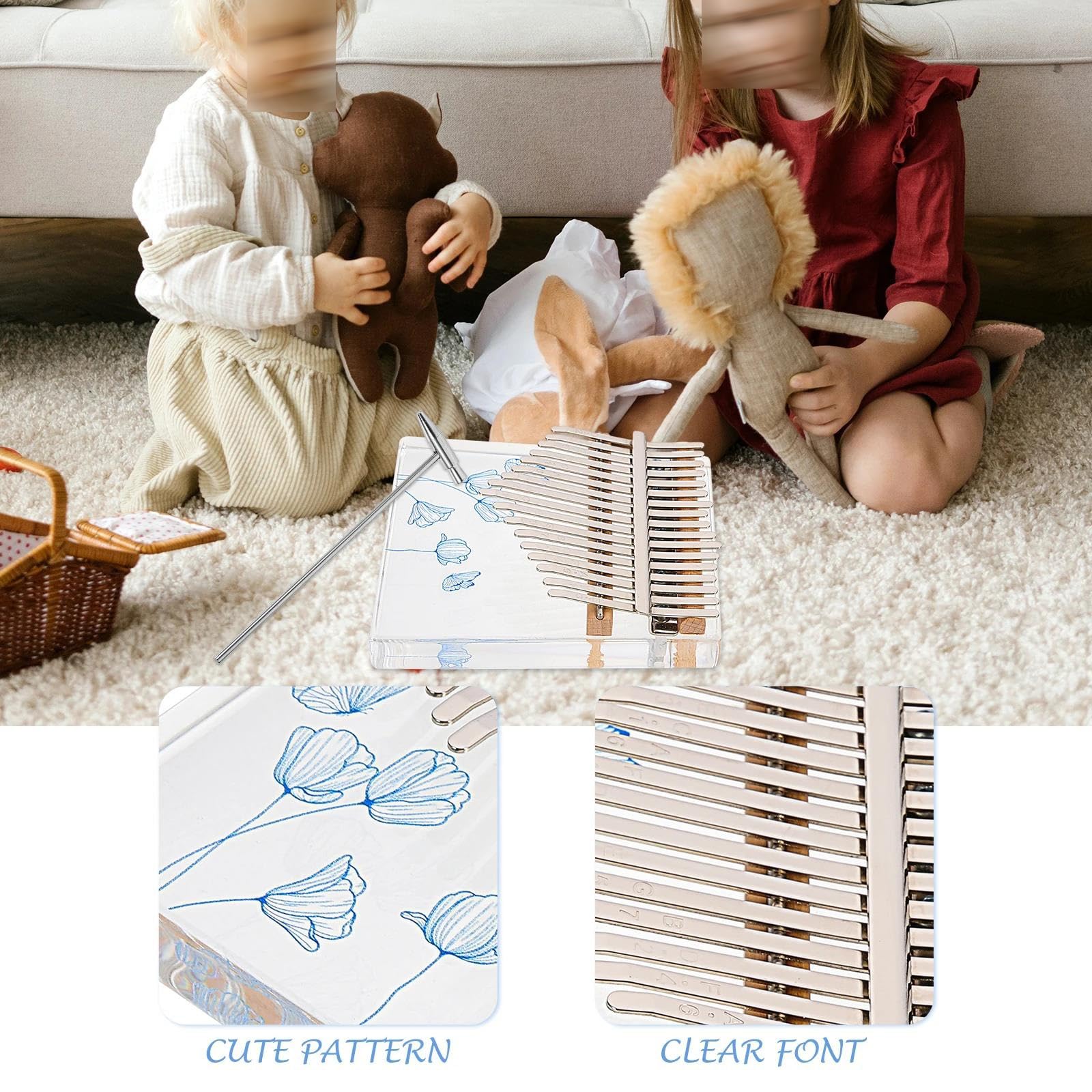 Kalimba Kalimba Finger Piano Mały Instrument Mini Delikatny I Wszechstronny