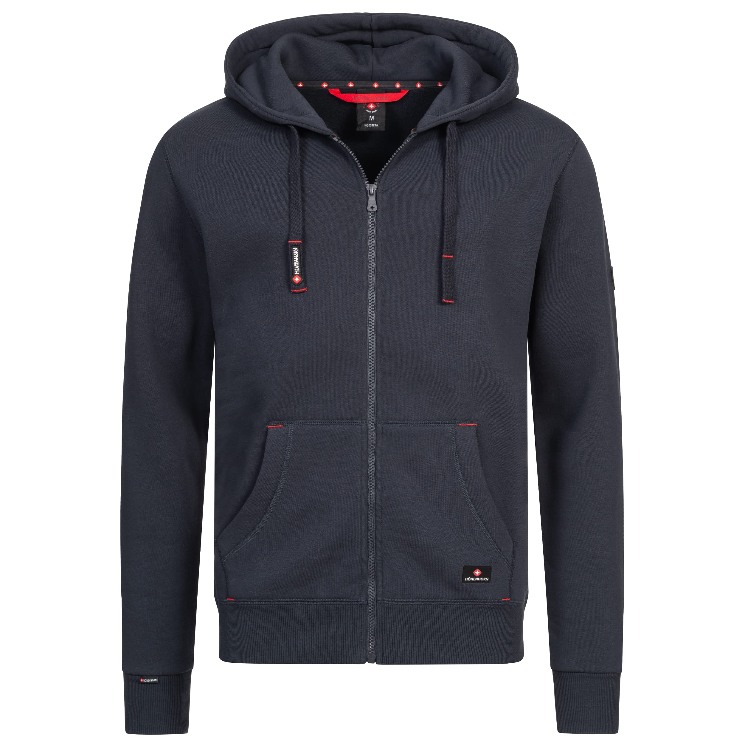 Höhenhorn Woodberg Men's Hoodie Pullover Sweatshirt Hoodie, darkblue, M
