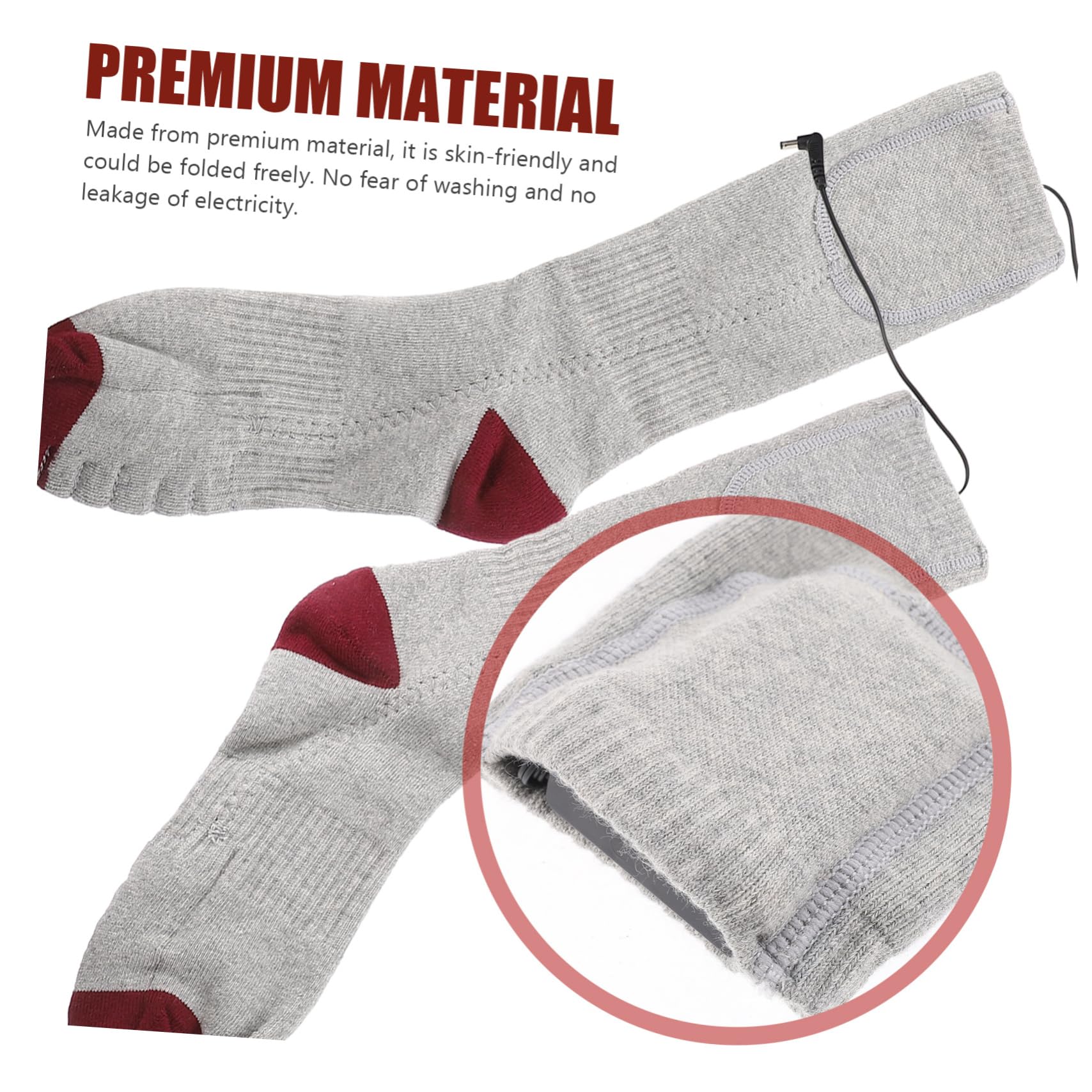 Heated Socks Rechargeable Electric Battery Unisex Thermal Foot Warmer | ZA