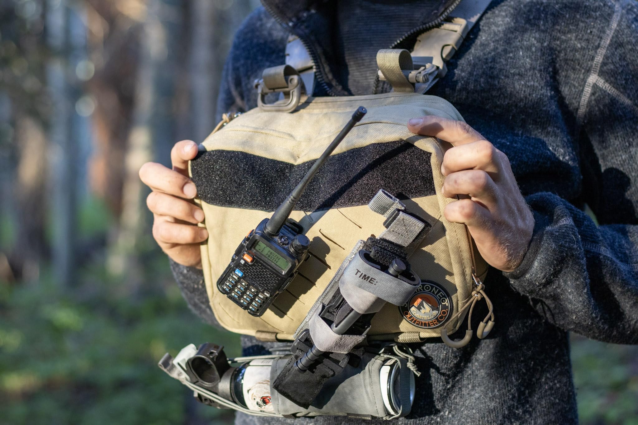 Sophroneo Outfitter Co. Tactical Chest Rig Pack | EDC Molle Utility Bag for Hunting, Hiking, Forestry, Fishing, Fire and Outdoor Adventure Gear