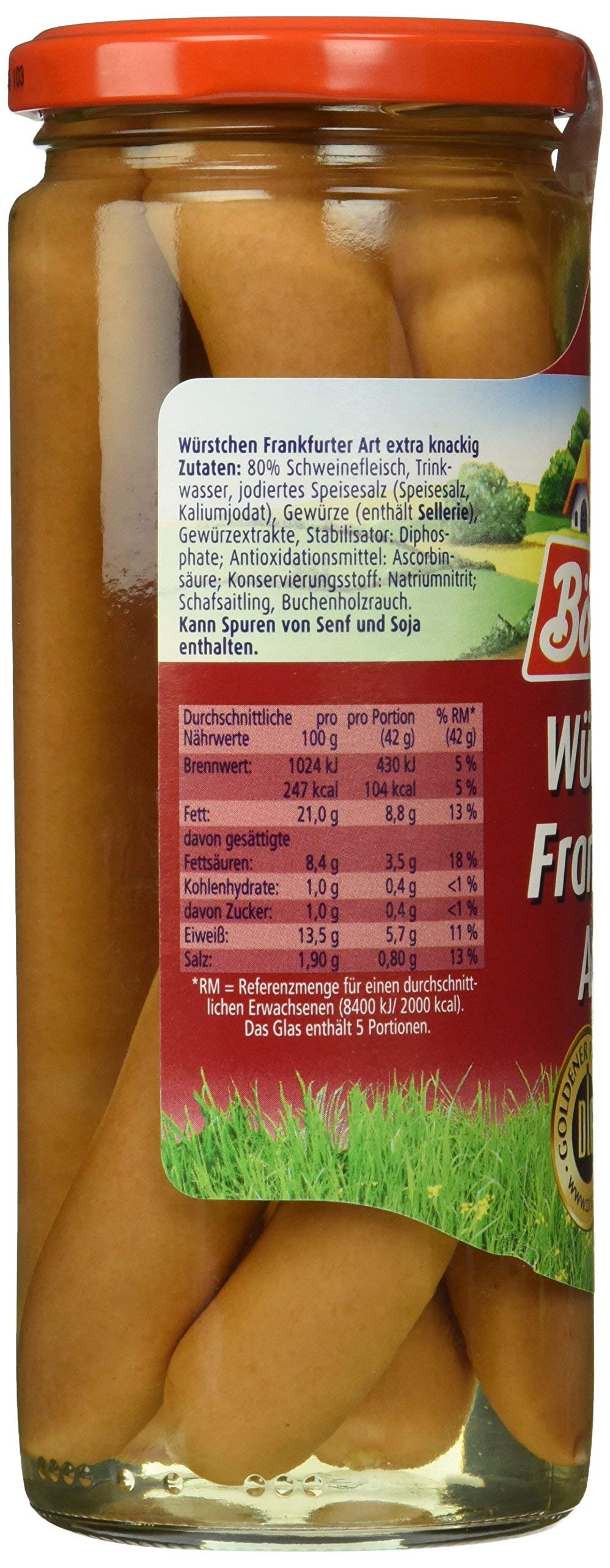 Böklunder Würstchen Frankfurter Art, confezione da 12 (12 x 210 g)