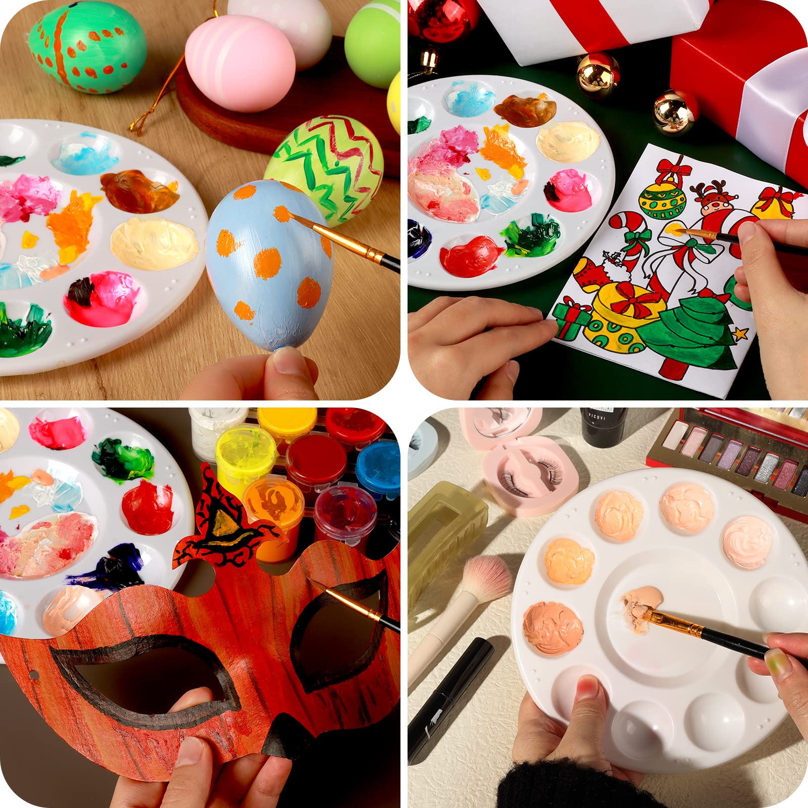 Paint Palettes - 20 PCS Round Trays -6 Paint Palettes - 20 PCS Round Trays -6