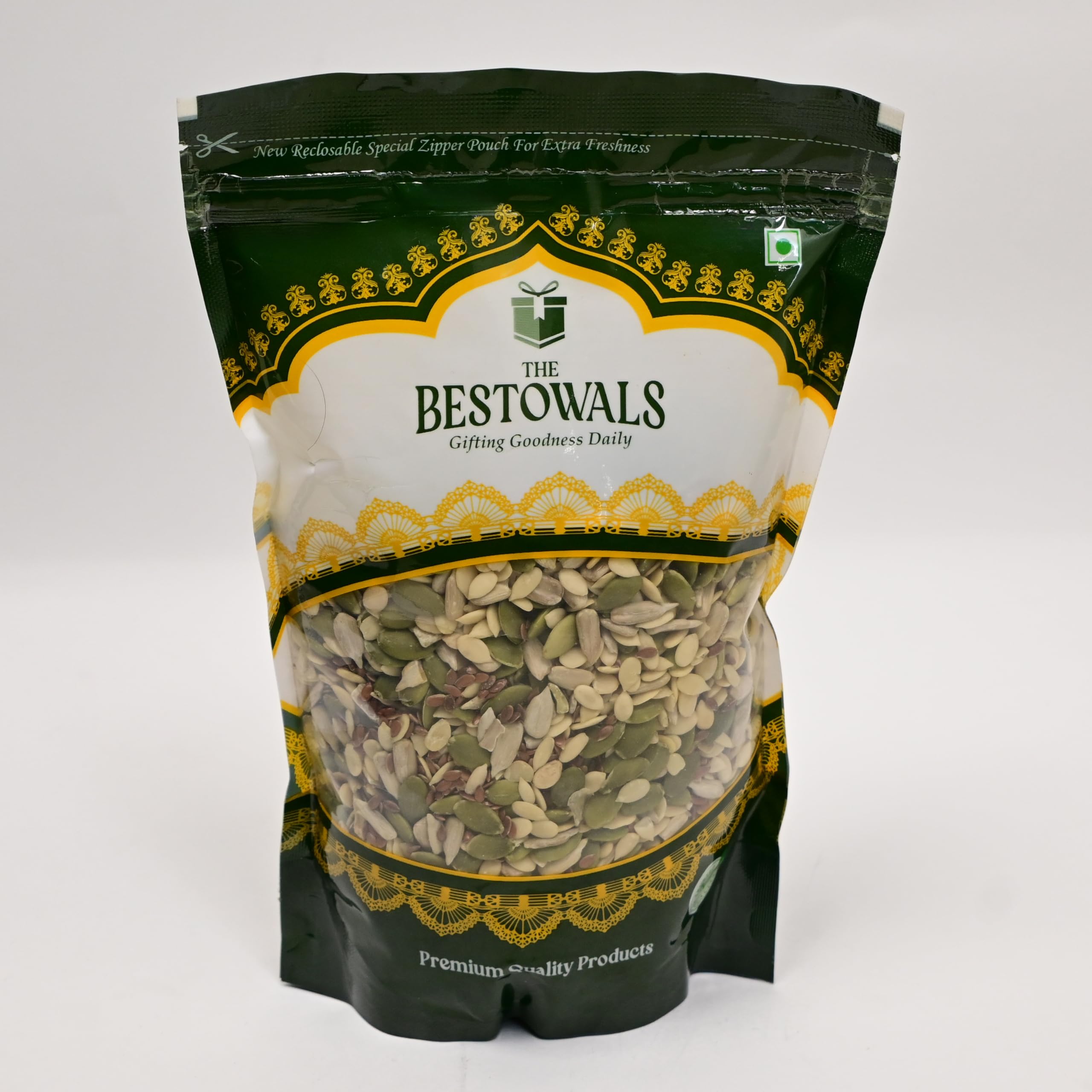THE BESTOWALS Plain Seed Mix 500 Gram| Blend of Sunflower, Pumpkin, Flax, Watermelon & Muskmelon Seeds | 100% Natural, High Protein & Fiber | No Added Colors or Preservatives-image-43