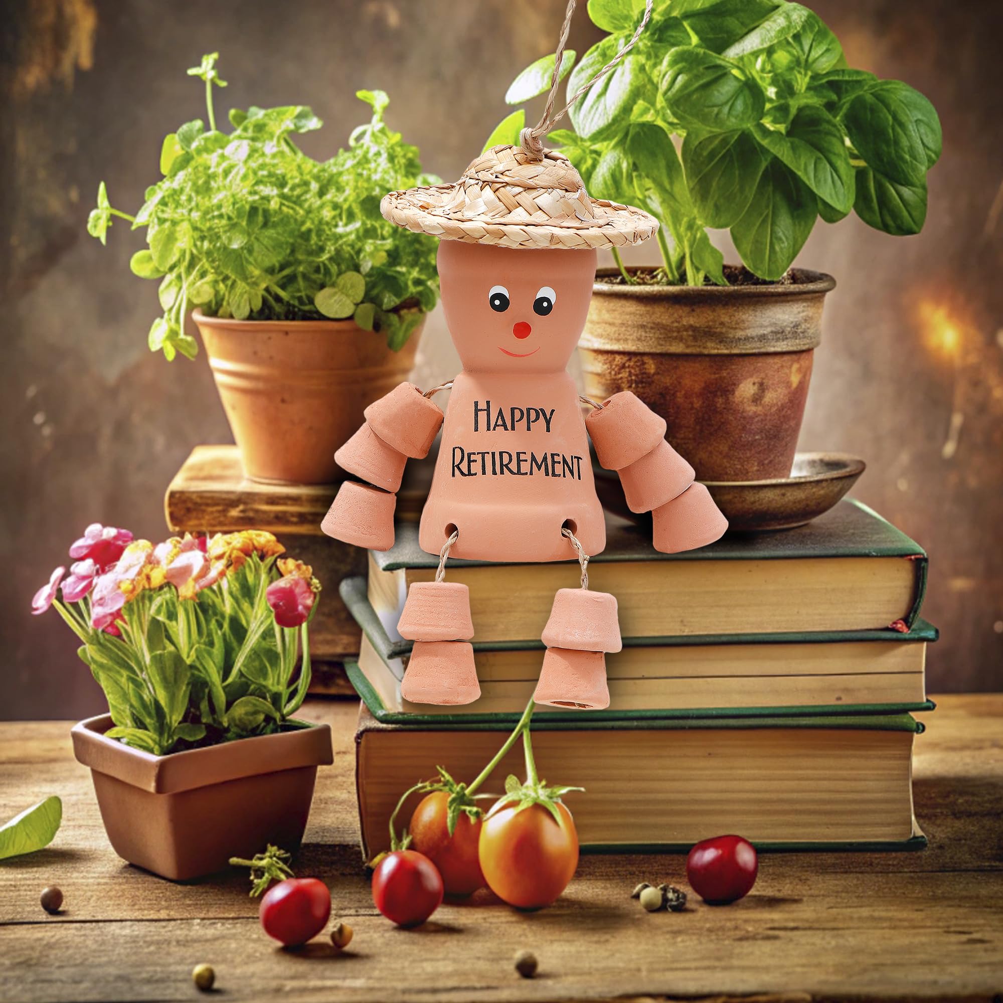 VELENTI Retirement Gifts for Women Men, Happy Retirement Flower Pot Man, Lovely Retirement Gift for Family Friends, Coworkers - Image 4