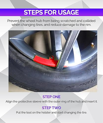 Miniatura 5 de Juego de 4 protectores de llantas de automóvil, juego de protectores de llantas de automóvil, accesorios de automóvil, herramienta de ahorro de