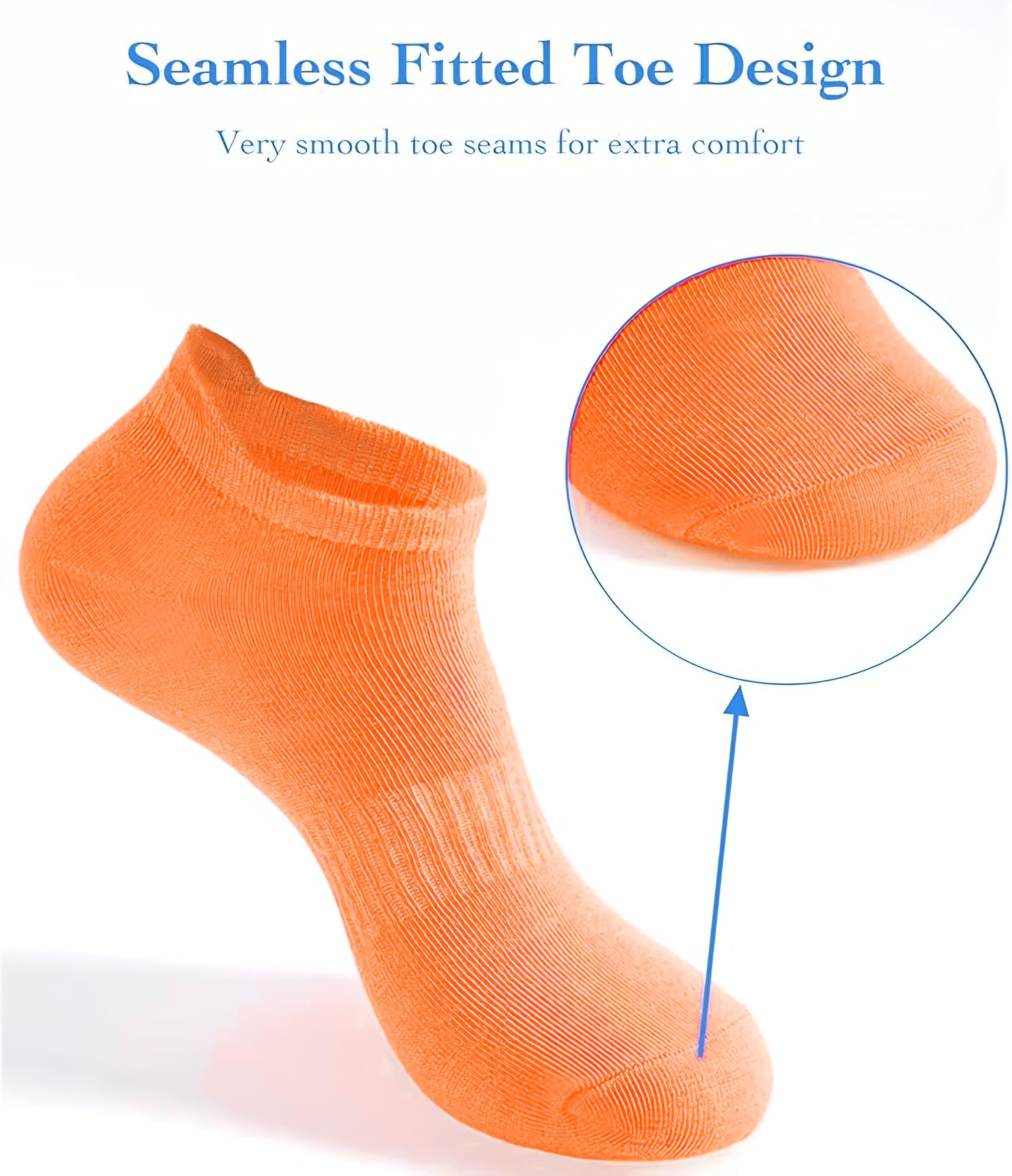 20 pares de calcetines de tobillo para mujer, calcetines de algodón invisibles para mujer, talla 9-11