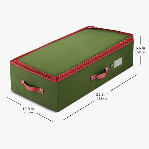 Vista 115 de ZOBER - Caja grande para guardar adornos navideños, con capacidad para 54 adornos y separadores, recipientes de tela no tejida y duraderos